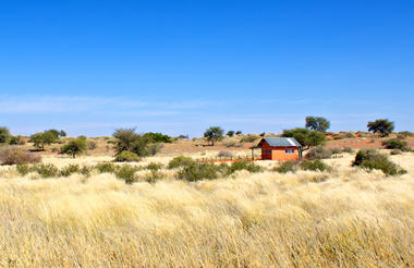 Bagatelle Kalahari Game Ranch - Campsite at a distance (Low)